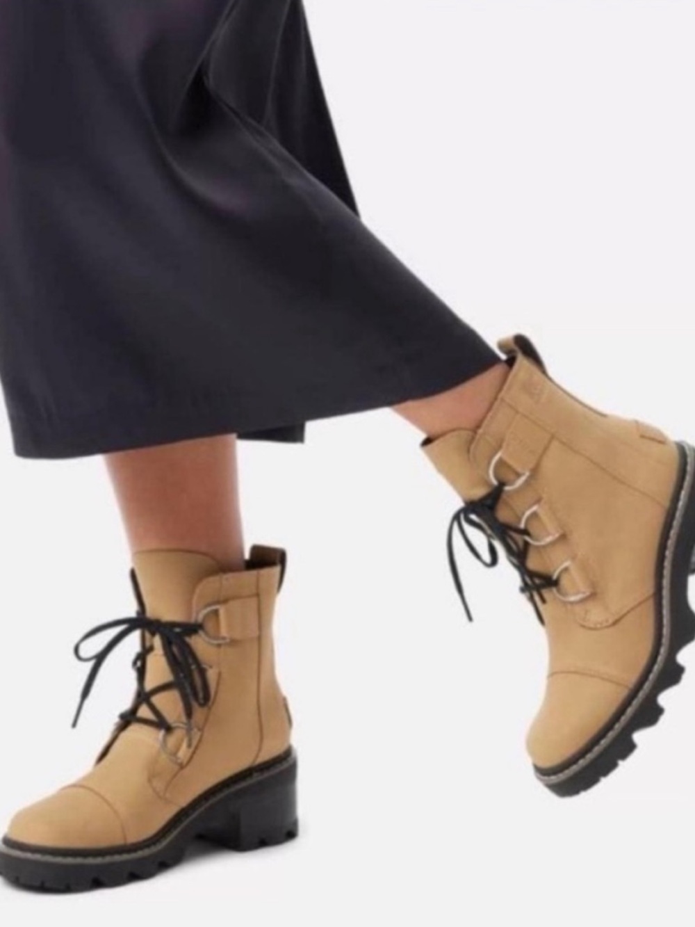 Size 6.5 Sorel Joan Now Lace Boot Caribou Buff